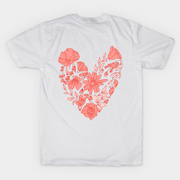 Pink Flower Heart Good Vibes Shirt Suicide Sad September Mental Health Shirt Encouragement Love Inspirational Positivity Cute Happy Spiritual Gift by EpsilonEridani